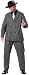California Costume Men's Plus Size-Gangster