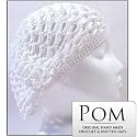 Crochet Beret/Tam Hat : White OP