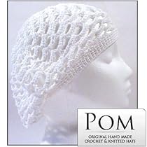Crochet Beret/Tam Hat : White OP