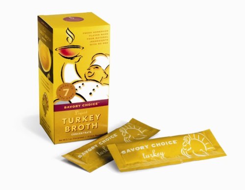 Savory Choice Turkey Broth Concentrate, 5.1-Ounce Boxes (Pack of 4) by Savory Choice