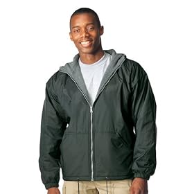 Reversible Fleece Lined Nylon Jacket with Hood by Wild Syde