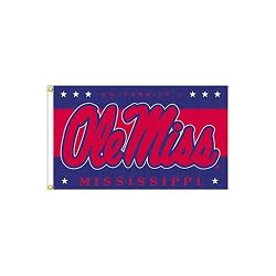 Mississippi Rebels NCAA 3' x 5' Single Sided Banner Flag by BSI Products Inc.