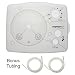 Maymom Diaphragm Cap Faceplate for Medela Pump In Style Advanced Breastpump (9V Clear)