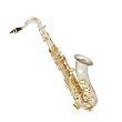 Cecilio Silver Plated Sandblast Tenor Saxophone With Gold Plated Keys