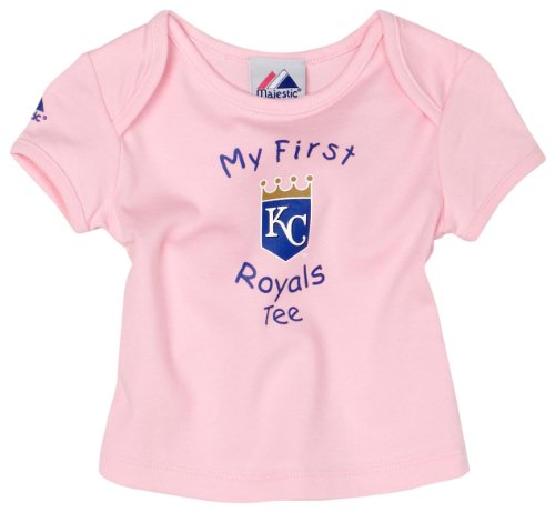 MLB Infant/Toddler Boys' Kansas City Royals Pink My First Tee (Pink, 12 Months)