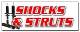 48" SHOCKS AND STRUTS DECAL sticker car brake auto repair