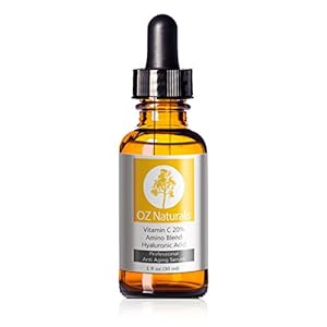 OZ Naturals - THE BEST Vitamin C Serum For Your Face - Organic Vitamin C + Amino + Hyaluronic Acid Serum- Prescription Strength 20% Vitamin C with Vegan Hyaluronic Acid Leaves Your Skin Radiant & More Youthful By Neutralizing Free Radicals. This Anti Aging Serum Will Finally Give You The Results You've Been Looking For - 100% Satisfaction GUARANTEED