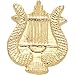 Music Lyre Lapel Pins (10-Pack)