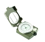 Huntington MG1 Military Bearing / Lensatic Compass, Professionally Liquid-Dampened, Full Metal Body with Bearing Prism / Lens System (K4580 GR US)