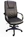 Office Products : Royale Leather Executive Office Chair / High Back w/ Gas Lift & Tilt and Ergonomic Lumbar Support