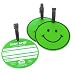 Jumbo Smiley Face Luggage Tags - Green