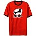 T-Shirt Ringer Red  Think In Big , Cane Corso  Dog