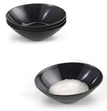 Precidio 5-Piece Melamine Nesting Bowl Set, Pearlized Black