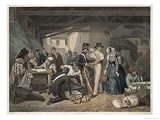 The Custom House Searching Imported Goods and Luggage Thoroughly Art Giclee Poster Print by Jacott, 24x18
