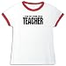 T-Shirt Ringer Woman White  I Can Be You Fula Teacher  Languaje