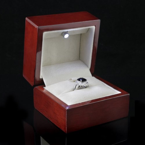 Rosewood LED Ring Box