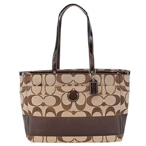 Coach 15188 Signature Stripe Baby Diaper Tote
