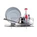 Zojila 'Rohan' Dish Rack Drainer Utensil holder and Drain board, Stainless Steel Self Draining