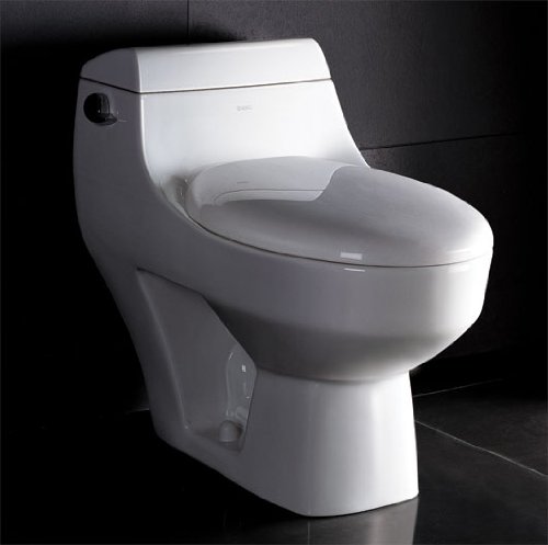 LUXExclusive Eco-Friendly Toilet EG-TB108. 28 1/2 '' x 16 '' x 25 '', White