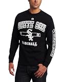 MLB Men's Chicago White Sox Past Time Original Long Sleeve Basic Tee, Black, Medium