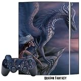 Playstation 3 Skin - System Console Skin and two PS3 Controller Skins - Dragon Fantasy