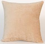 Hop Scotch Tan Velvet Pillow by Sweet Potato