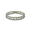 Men's Stainless Steel Bar Link Bracelet, 8.75"