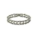 Men's Stainless Steel Bar Link Bracelet, 8.75"