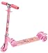 Catterpillar (TM) Foldable & Height Adjustable 3 Wheels Kids Scooter with Led Lights on Wheels (Pink) RS.899.00