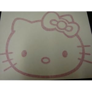 "Hello Kitty" Racing Car Decal Sticker (New) Pink