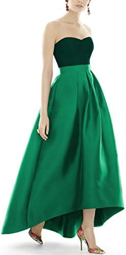 Dressyonly Women's Maxi Hi-Lo Prom Dresses Size 20W US Celtic and Pantone Emerald