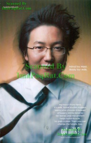 Got Milk? Masi Oka, Hiro Nakamura of Heroes: Great Original Photo Print Ad!