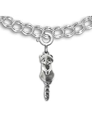 Sterling Silver Raccoon Charm for Charm Bracelet by The Magic Zoo
