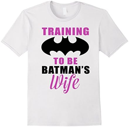 Men's Training to be Batmans Wife Funny Workout Shirt Small White