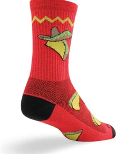 SockGuy Crew 6in Taco Tuesday Cycling/Running Socks