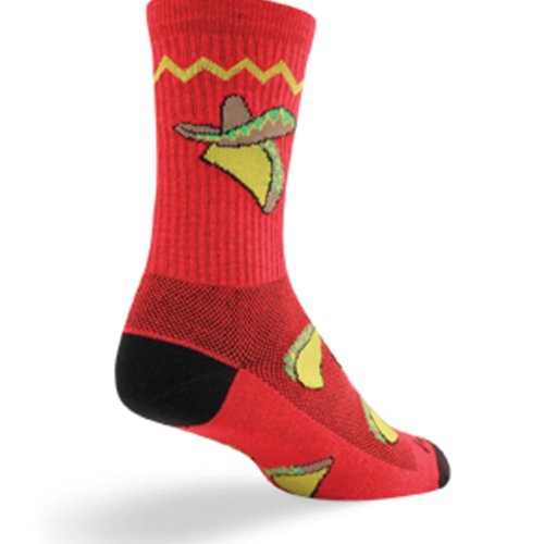 SockGuy Crew 6in Taco Tuesday Cycling/Running Socks
