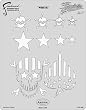 Artool - Patriotica Airbrush Templates by Craig Fraser - White