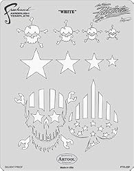Artool - Patriotica Airbrush Templates by Craig Fraser - White