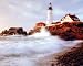 Tom Narwid Portland Headlight Lighthouse Art Poster Print - 20
