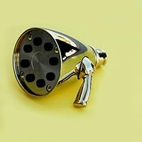 Giessdorf 8 Jet Adjustable Spray Shower Head, Gold
