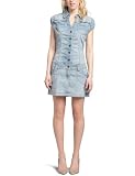 Vanilla Star Junior's Cap Sleeve Denim Dress