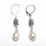 White Freshwater Pearl Dangle Earrings Fashion Jewelry