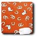 Florene Childrens Art - White Cowboy Boots and Horseshoes On Red - Mouse Pads