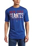 NFL Mens New York Giants Posted Victory Short Sleeve Crew Neck Overdyed Tee
