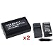 eForCity 2 Battery + Charger Compatible with Nikon Coolpix 5700 EN-EL1