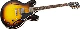 Gibson Custom ES-335 Dot Electric Guitar, Vintage Sunburst, Plain Maple
