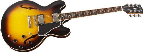 Gibson Custom ES-335 Dot Electric Guitar, Vintage Sunburst, Plain Maple