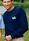 Review   / Big Mens 100% Cotton Long Sleeve Pocket T-Shirt (Big & Tall and Regular Sizes)