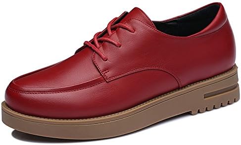 Yasilaiya Stylish Women's Artificial Leather Round Mouth Oxfords