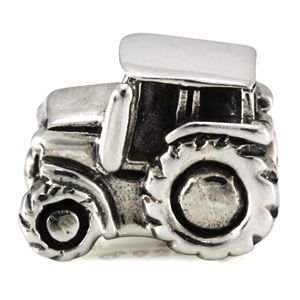 Farm Tractor Authentic Ohm Bead 925 Sterling Silver fits European Charm Bracelet